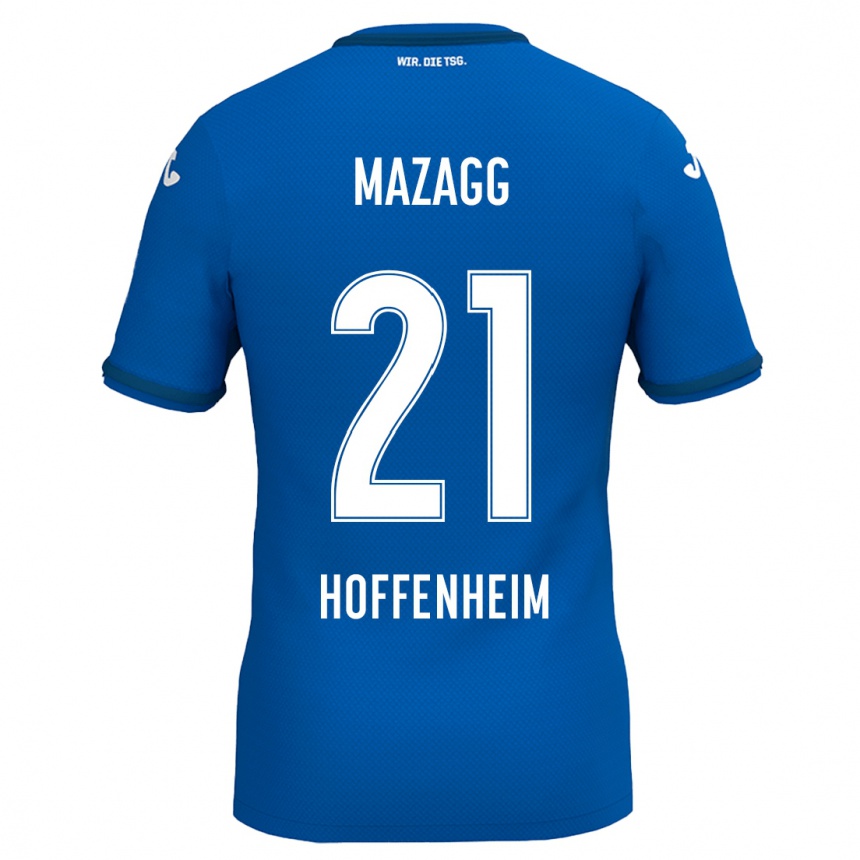 Férfi Labdarúgás Lukas Mazagg #21 Királykék Hazai Jersey 2024/25 Mez Póló Ing