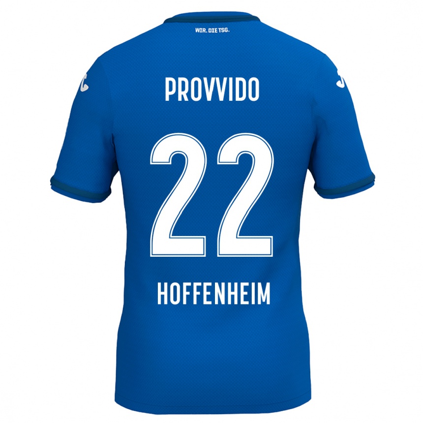 Férfi Labdarúgás Luca Provvido #22 Királykék Hazai Jersey 2024/25 Mez Póló Ing