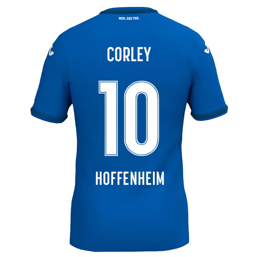 Férfi Labdarúgás Gia Corley #10 Királykék Hazai Jersey 2024/25 Mez Póló Ing