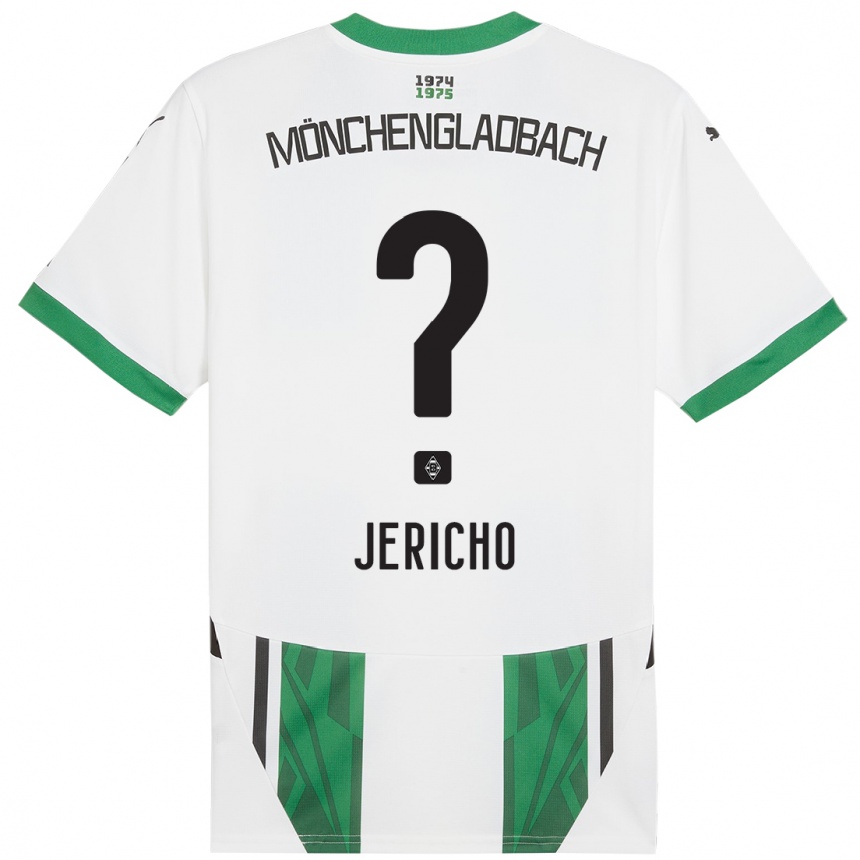 Férfi Labdarúgás Aidan Jericho #0 Fehér Zöld Hazai Jersey 2024/25 Mez Póló Ing