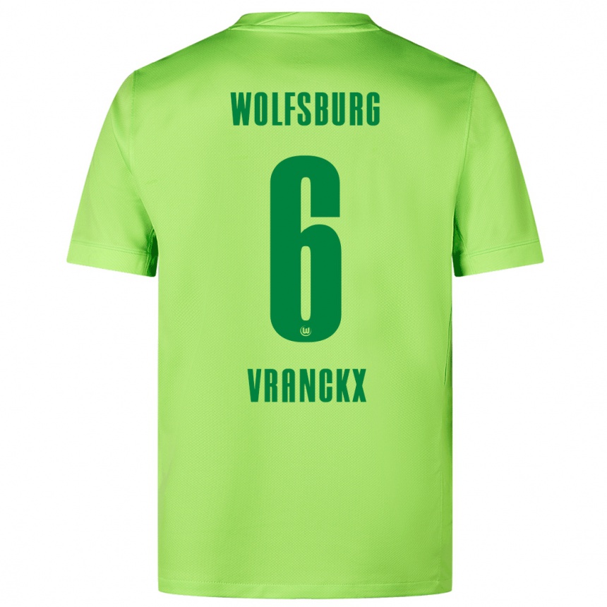 Férfi Labdarúgás Aster Vranckx #6 Fluoreszkáló Zöld Hazai Jersey 2024/25 Mez Póló Ing