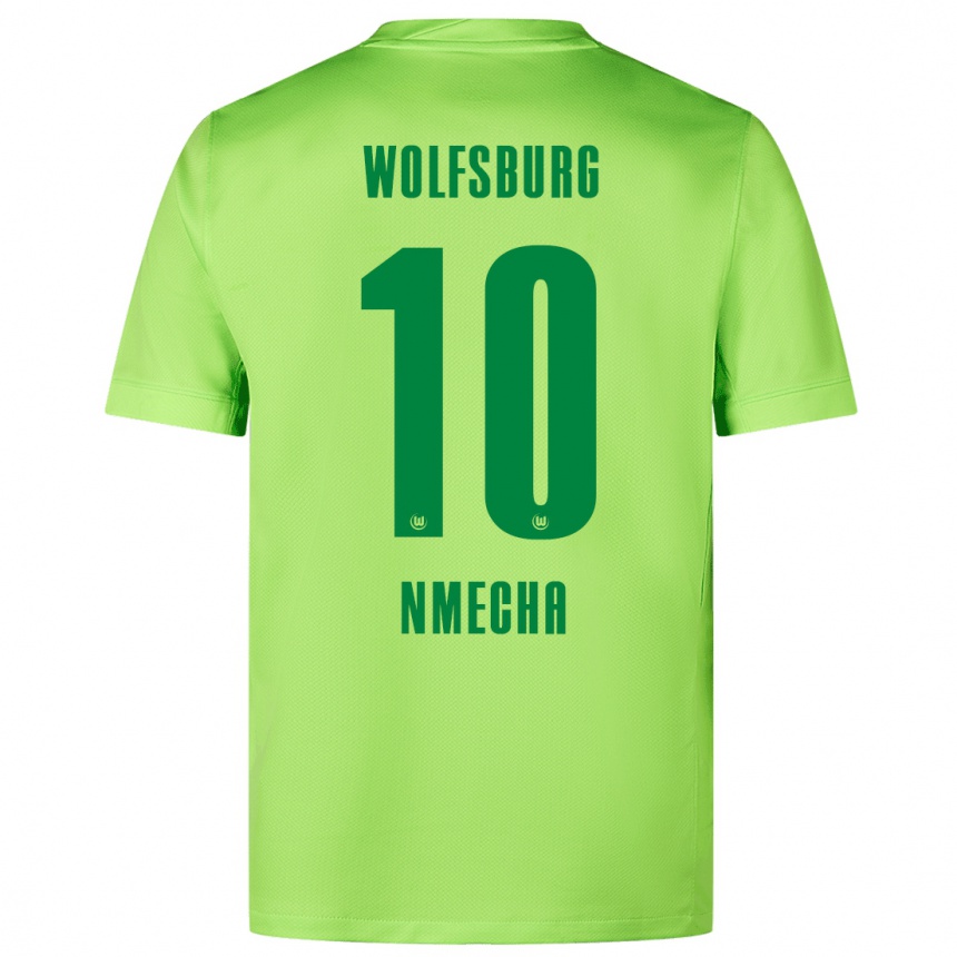 Férfi Labdarúgás Lukas Nmecha #10 Fluoreszkáló Zöld Hazai Jersey 2024/25 Mez Póló Ing