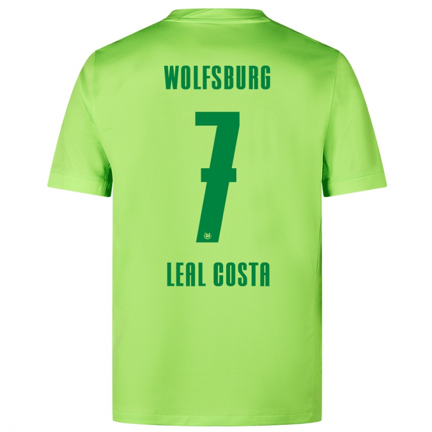 Férfi Labdarúgás David Leal Costa #7 Fluoreszkáló Zöld Hazai Jersey 2024/25 Mez Póló Ing