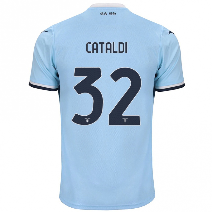 Férfi Labdarúgás Danilo Cataldi #32 Kék Hazai Jersey 2024/25 Mez Póló Ing