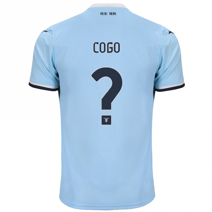 Férfi Labdarúgás Giovanni Cogo #0 Kék Hazai Jersey 2024/25 Mez Póló Ing