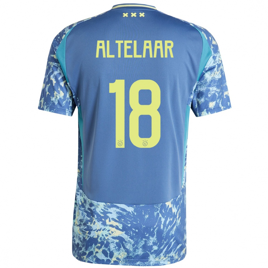 Férfi Labdarúgás Jamie Altelaar #18 Szürke Kék Sárga Idegenbeli Jersey 2024/25 Mez Póló Ing