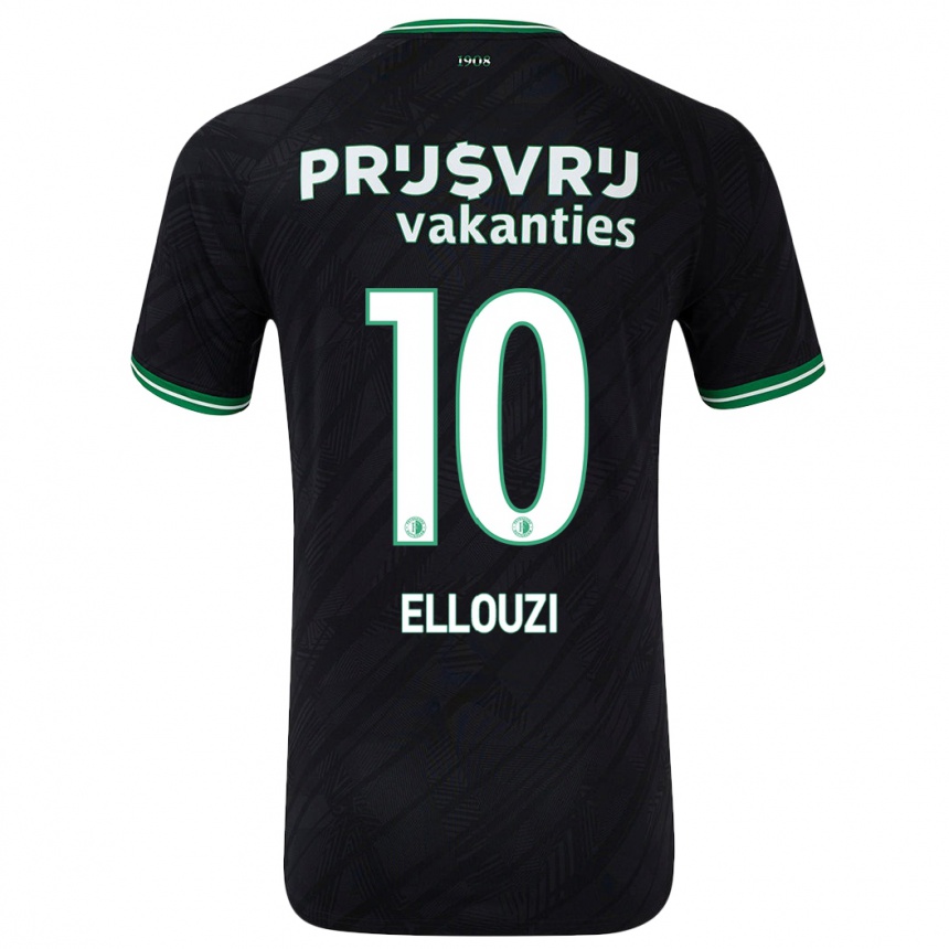 Férfi Labdarúgás Sabrine Ellouzi #10 Fekete Zöld Idegenbeli Jersey 2024/25 Mez Póló Ing