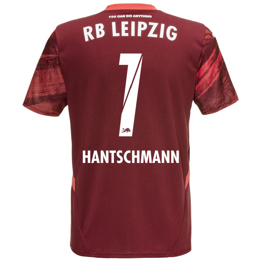 Férfi Labdarúgás Franz Hantschmann #1 Burgundia Idegenbeli Jersey 2024/25 Mez Póló Ing