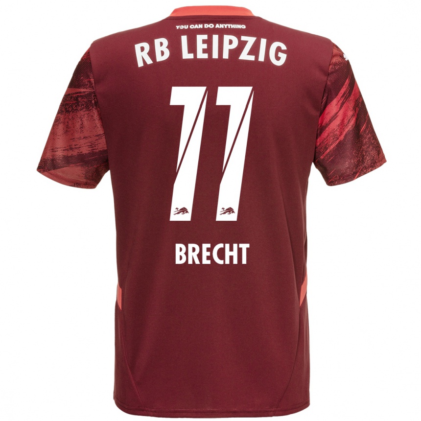 Férfi Labdarúgás Barbara Brecht #11 Burgundia Idegenbeli Jersey 2024/25 Mez Póló Ing