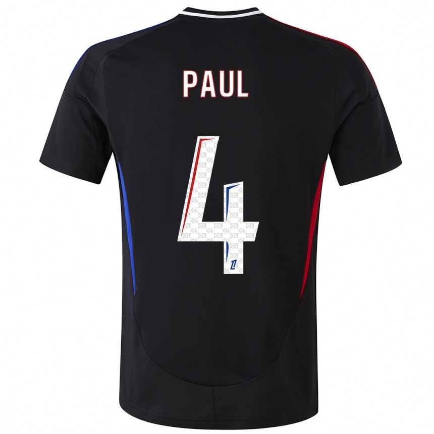 Férfi Labdarúgás Paul Akouokou #4 Fekete Idegenbeli Jersey 2024/25 Mez Póló Ing