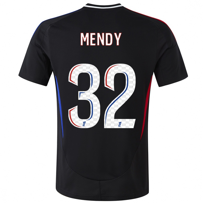 Férfi Labdarúgás Maeline Mendy #32 Fekete Idegenbeli Jersey 2024/25 Mez Póló Ing