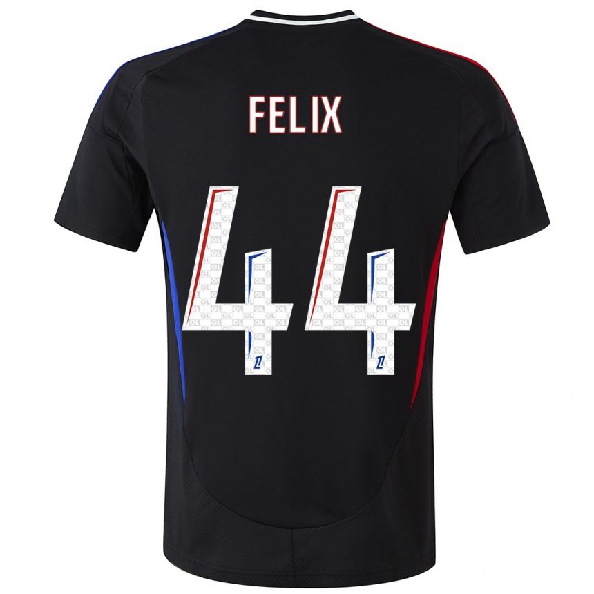 Férfi Labdarúgás Marley Felix #44 Fekete Idegenbeli Jersey 2024/25 Mez Póló Ing