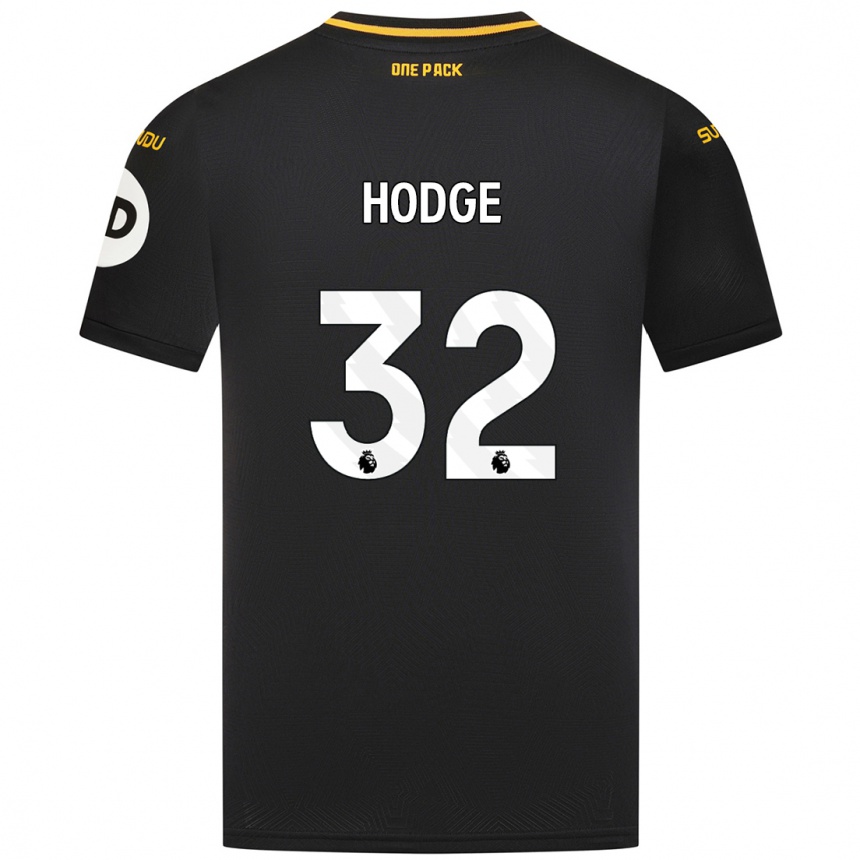 Férfi Labdarúgás Joe Hodge #32 Fekete Idegenbeli Jersey 2024/25 Mez Póló Ing