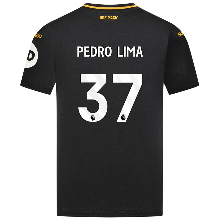 Férfi Labdarúgás Pedro Lima #37 Fekete Idegenbeli Jersey 2024/25 Mez Póló Ing