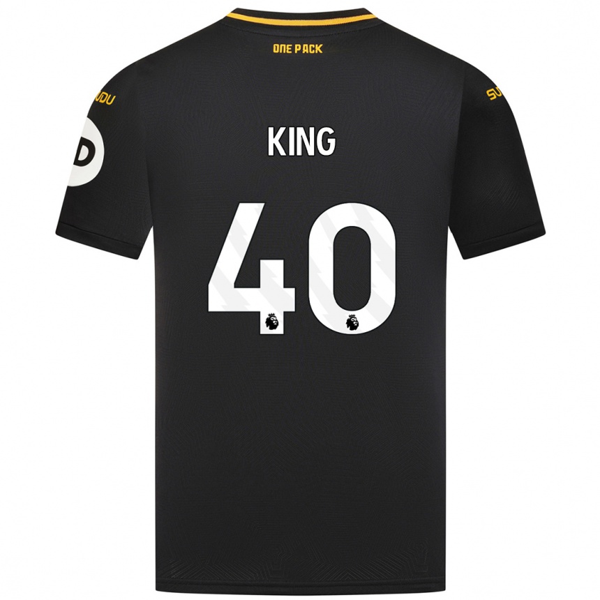 Férfi Labdarúgás Tom King #40 Fekete Idegenbeli Jersey 2024/25 Mez Póló Ing