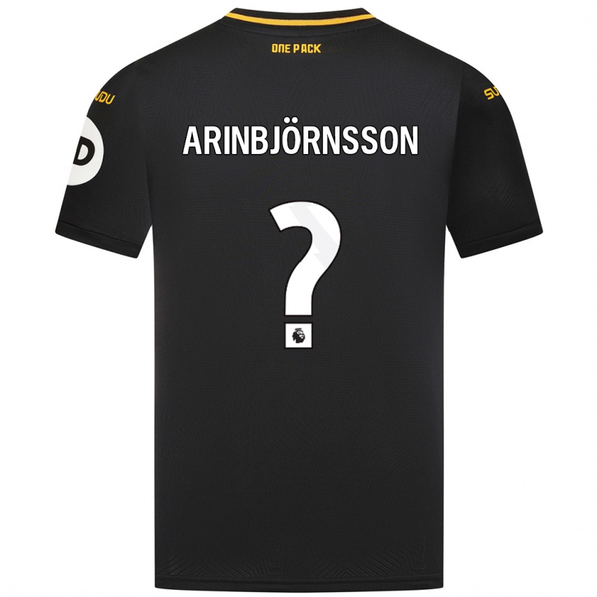 Férfi Labdarúgás Pálmi Rafn Arinbjörnsson #0 Fekete Idegenbeli Jersey 2024/25 Mez Póló Ing