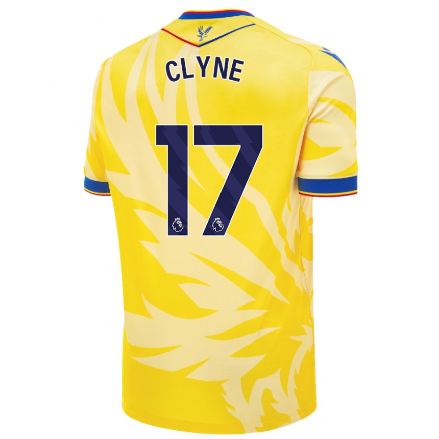 Férfi Labdarúgás Nathaniel Clyne #17 Sárga Idegenbeli Jersey 2024/25 Mez Póló Ing