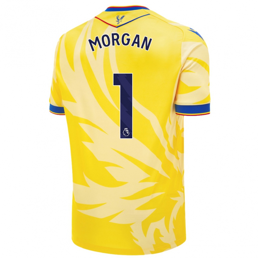 Férfi Labdarúgás Chloe Morgan #1 Sárga Idegenbeli Jersey 2024/25 Mez Póló Ing