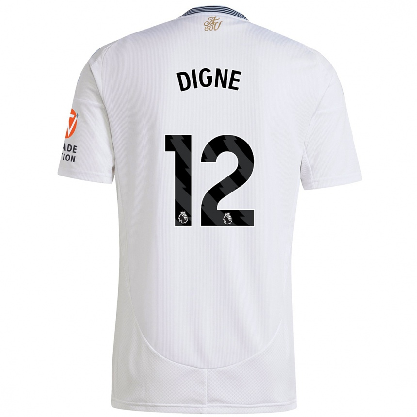 Férfi Labdarúgás Lucas Digne #12 Fehér Idegenbeli Jersey 2024/25 Mez Póló Ing