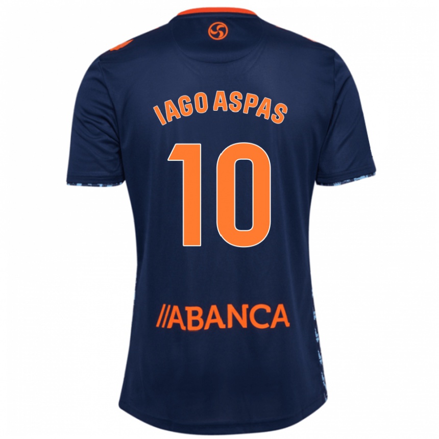 Férfi Labdarúgás Iago Aspas #10 Sötétkék Idegenbeli Jersey 2024/25 Mez Póló Ing