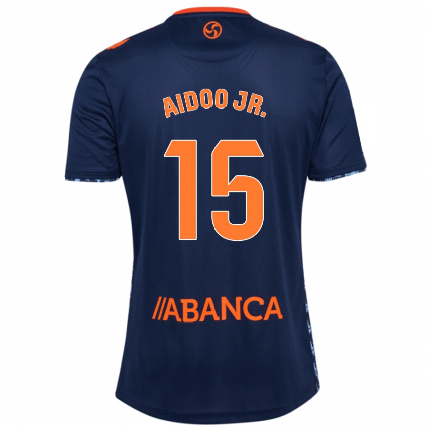 Férfi Labdarúgás Joseph Aidoo #15 Sötétkék Idegenbeli Jersey 2024/25 Mez Póló Ing