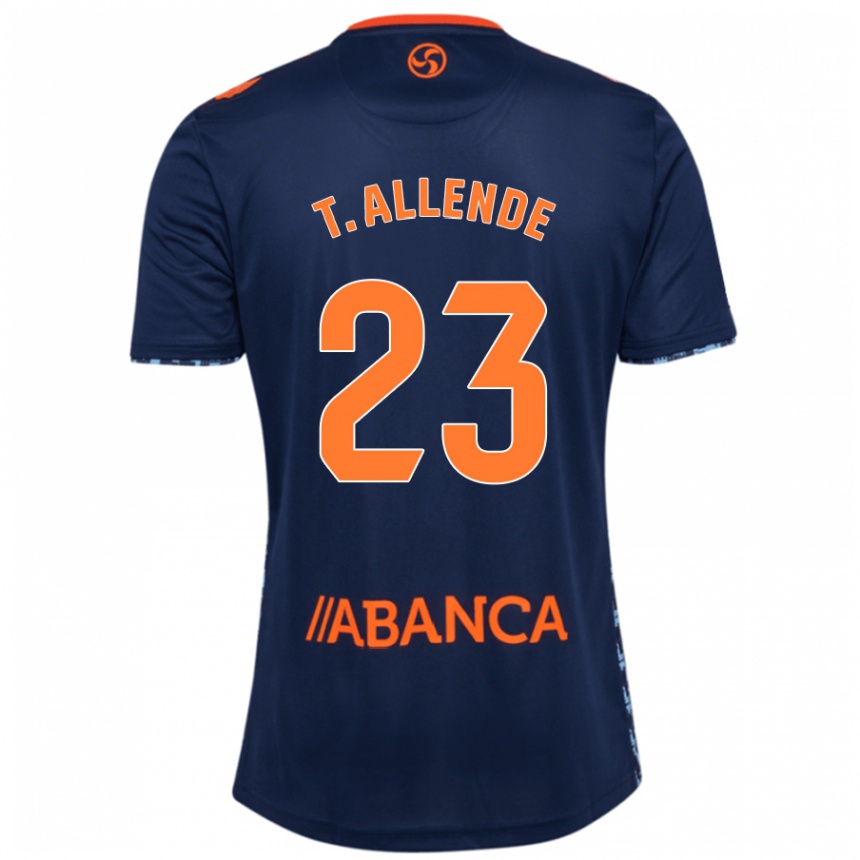 Férfi Labdarúgás Tadeo Allende #23 Sötétkék Idegenbeli Jersey 2024/25 Mez Póló Ing