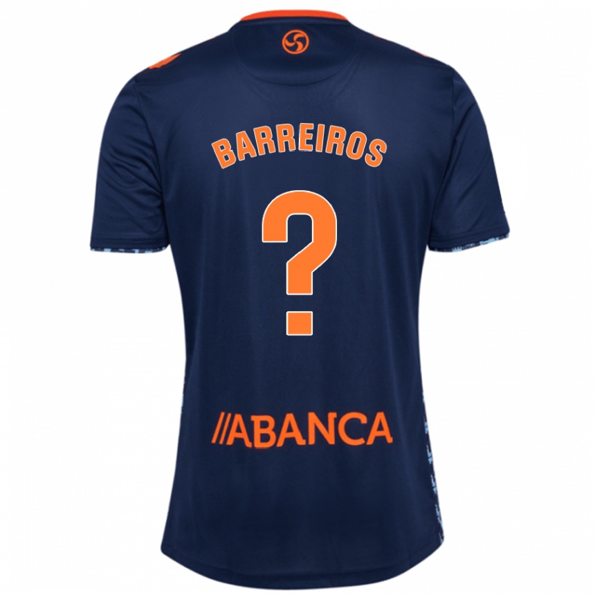 Férfi Labdarúgás Iago Barreiros #0 Sötétkék Idegenbeli Jersey 2024/25 Mez Póló Ing