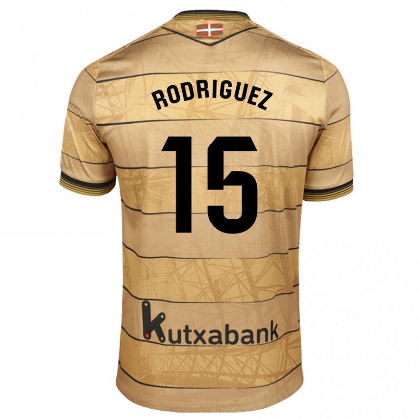 Férfi Labdarúgás Peru Rodríguez #15 Barna Idegenbeli Jersey 2024/25 Mez Póló Ing