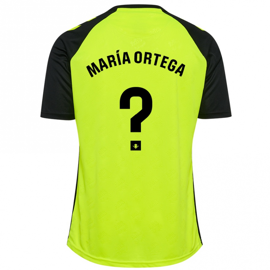 Férfi Labdarúgás José María Ortega #0 Fluoreszkáló Sárga Fekete Idegenbeli Jersey 2024/25 Mez Póló Ing