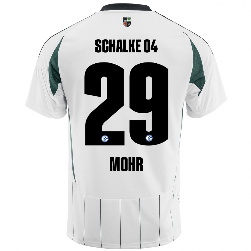 Férfi Labdarúgás Tobias Mohr #29 Fehér Zöld Idegenbeli Jersey 2024/25 Mez Póló Ing