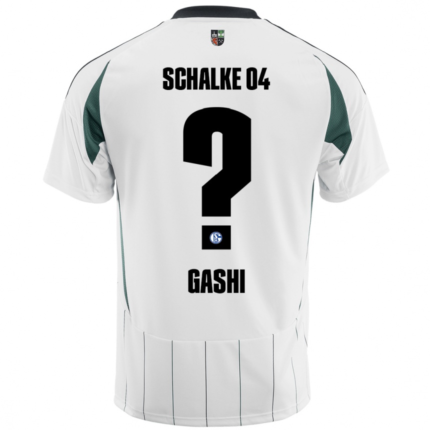 Férfi Labdarúgás Edion Gashi #0 Fehér Zöld Idegenbeli Jersey 2024/25 Mez Póló Ing