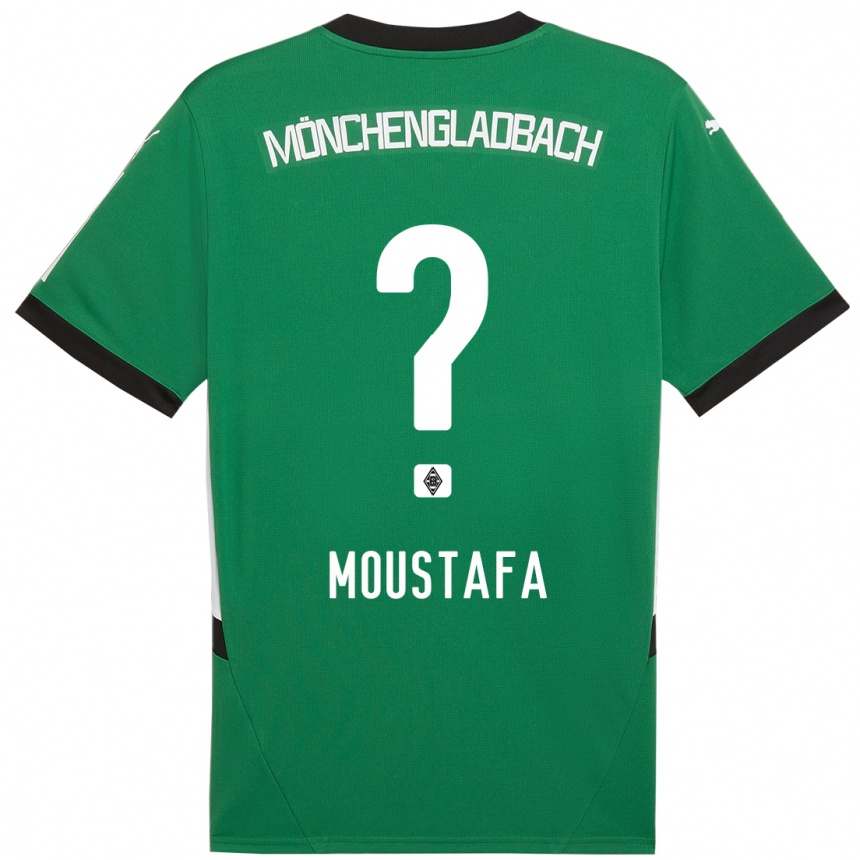 Férfi Labdarúgás Seif Ashraf Moustafa #0 Zöld Fehér Idegenbeli Jersey 2024/25 Mez Póló Ing