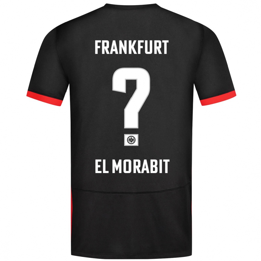 Férfi Labdarúgás Anas El Morabit #0 Fekete Idegenbeli Jersey 2024/25 Mez Póló Ing