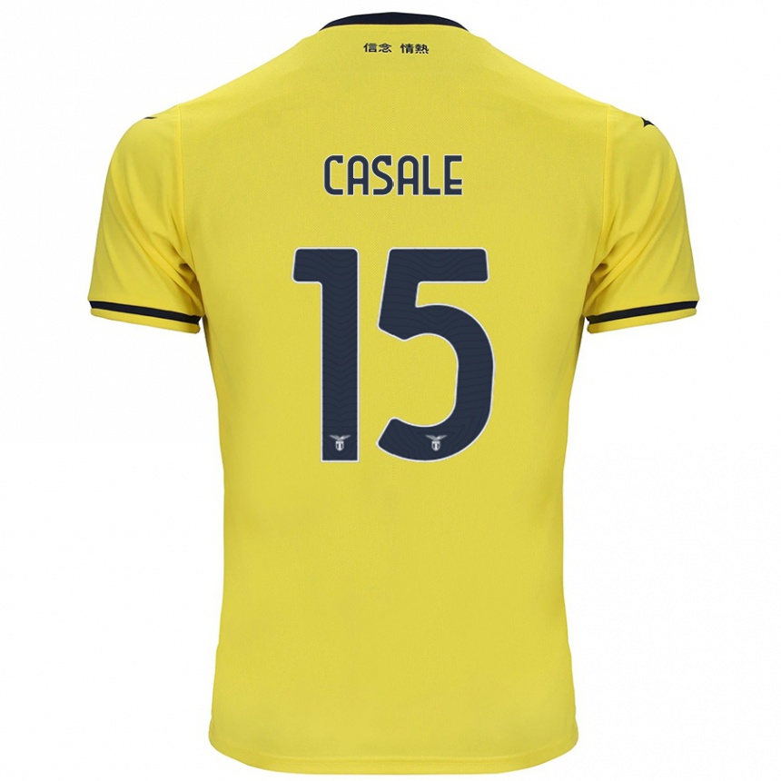 Férfi Labdarúgás Nicolò Casale #15 Sárga Idegenbeli Jersey 2024/25 Mez Póló Ing