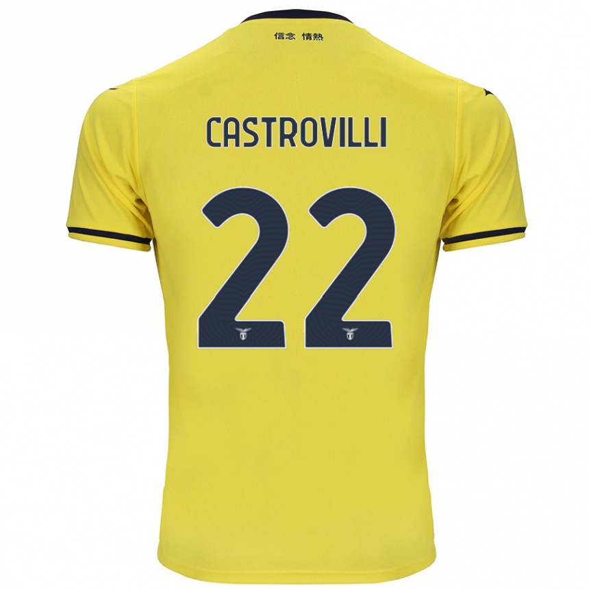 Férfi Labdarúgás Gaetano Castrovilli #22 Sárga Idegenbeli Jersey 2024/25 Mez Póló Ing