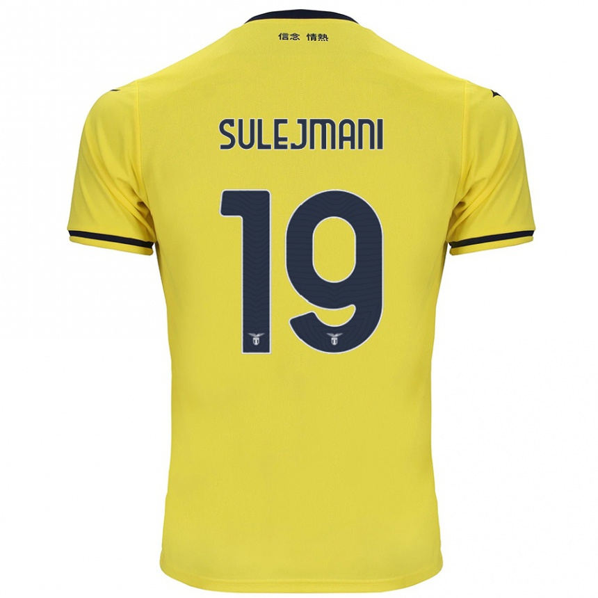 Férfi Labdarúgás Flavio Sulejmani #19 Sárga Idegenbeli Jersey 2024/25 Mez Póló Ing