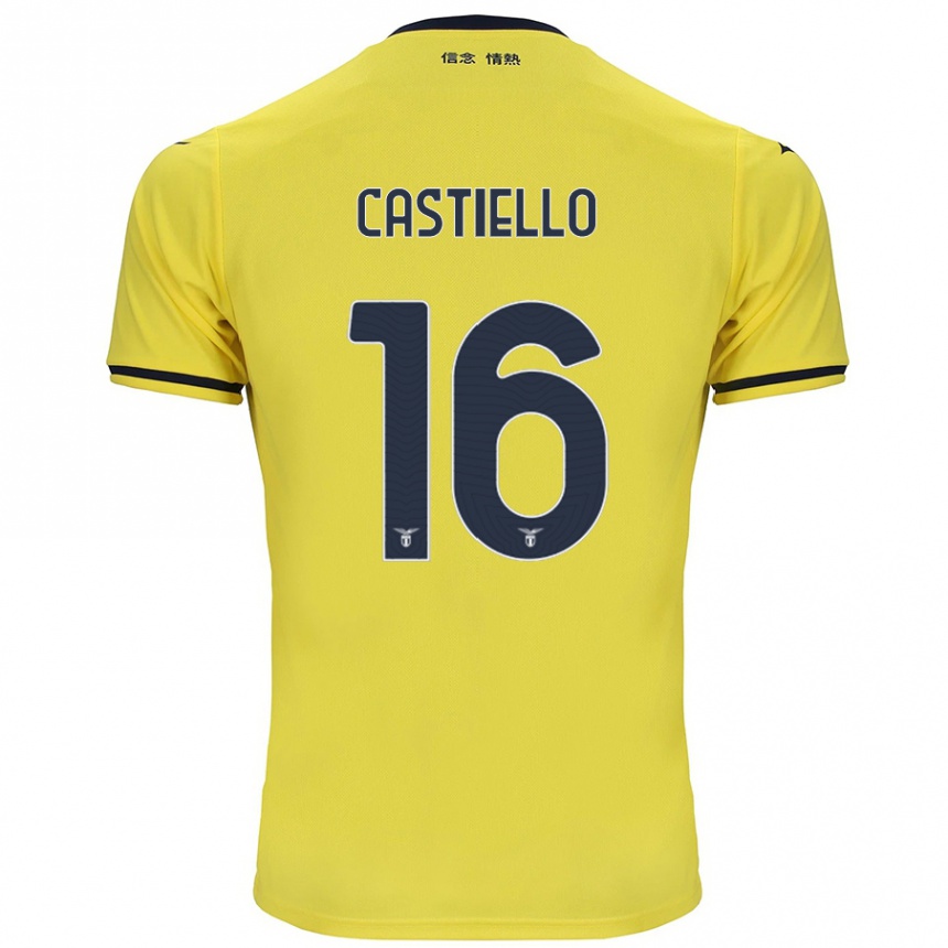 Férfi Labdarúgás Antonietta Castiello #16 Sárga Idegenbeli Jersey 2024/25 Mez Póló Ing