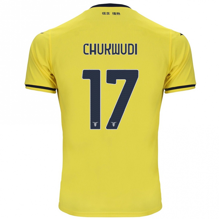 Férfi Labdarúgás Ogonna Franca Chukwudi #17 Sárga Idegenbeli Jersey 2024/25 Mez Póló Ing