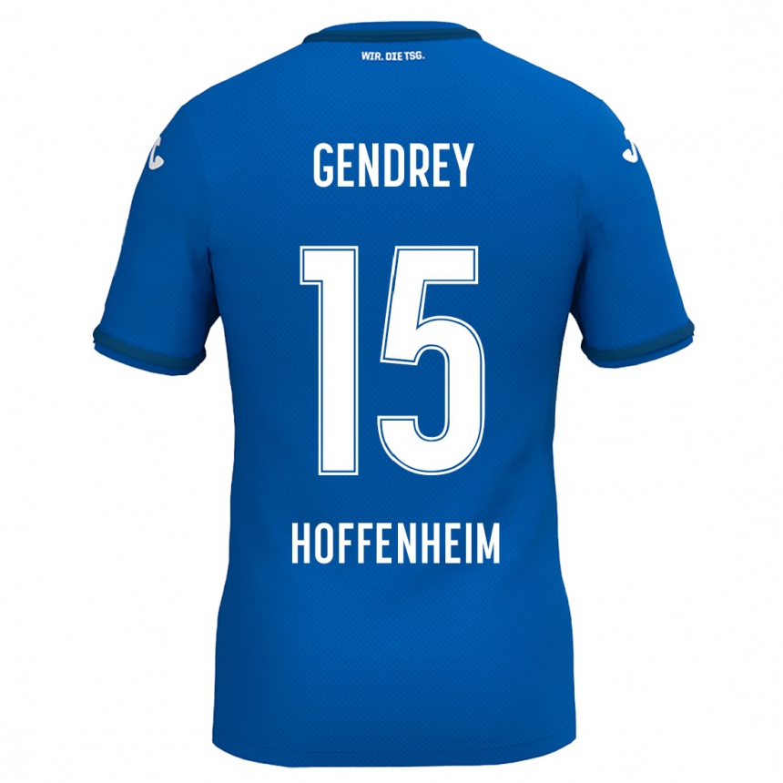 Férfi Labdarúgás Valentin Gendrey #15 Sárga Piros Hazai Jersey 2024/25 Mez Póló Ing