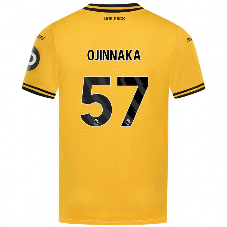 Női Labdarúgás Temple Ojinnaka #57 Sárga Hazai Jersey 2024/25 Mez Póló Ing