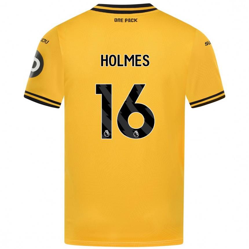 Női Labdarúgás Summer Holmes #16 Sárga Hazai Jersey 2024/25 Mez Póló Ing