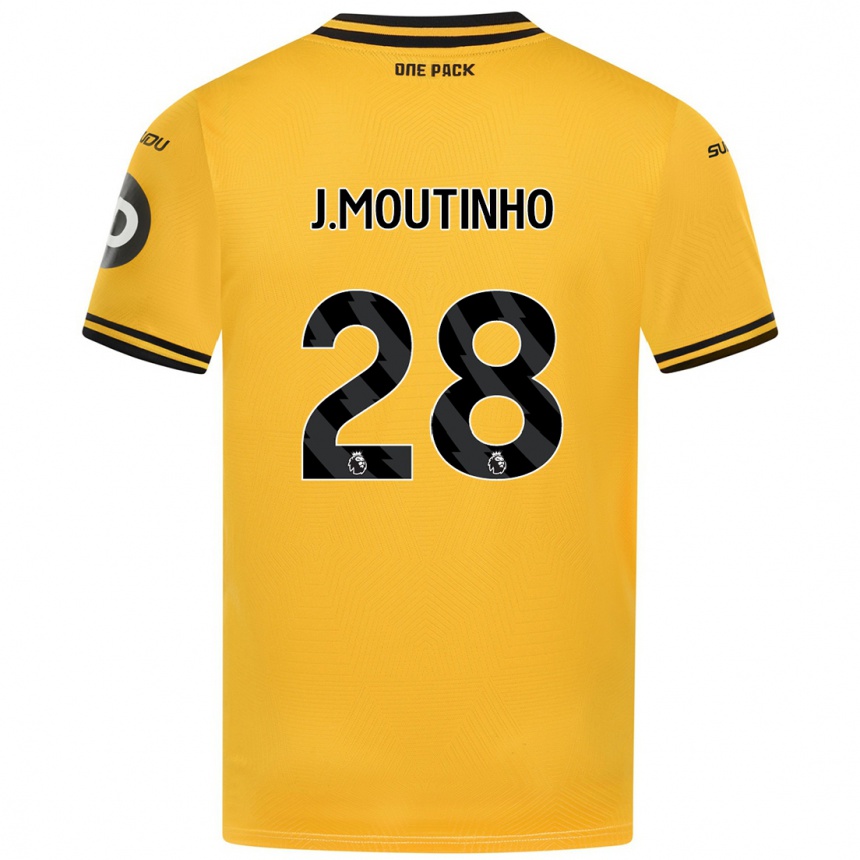 Női Labdarúgás Joao Moutinho #28 Sárga Hazai Jersey 2024/25 Mez Póló Ing