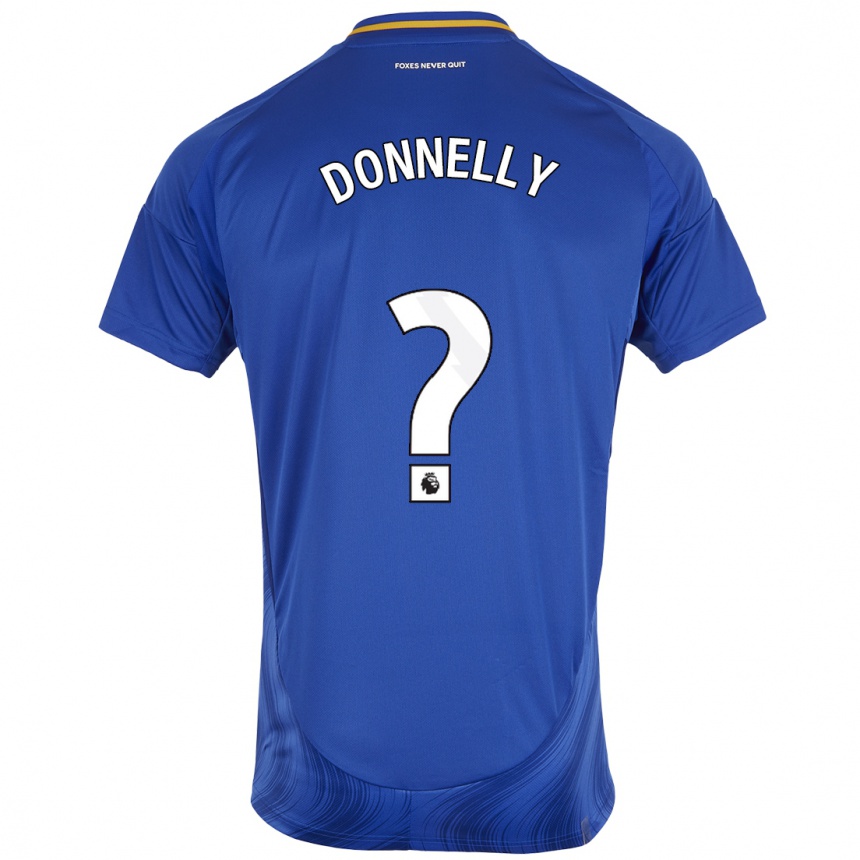 Női Labdarúgás Ryan Donnelly #0 Kék Fehér Hazai Jersey 2024/25 Mez Póló Ing