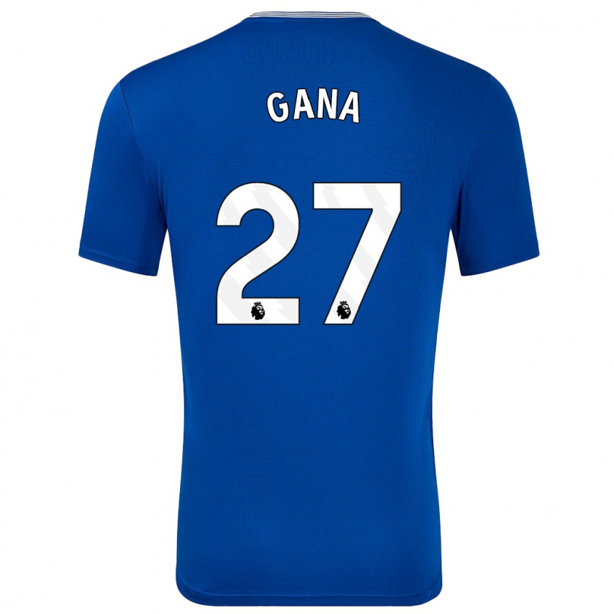 Női Labdarúgás Idrissa Gueye #27 Kék -Val Hazai Jersey 2024/25 Mez Póló Ing