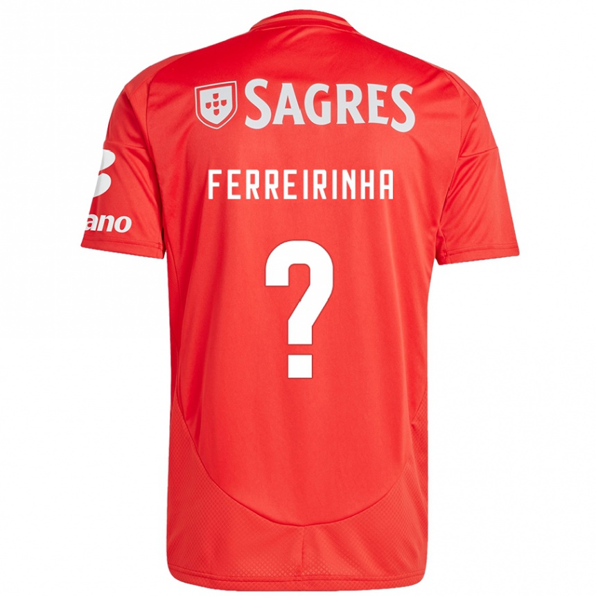 Női Labdarúgás Afonso Ferreirinha #0 Piros Fehér Hazai Jersey 2024/25 Mez Póló Ing