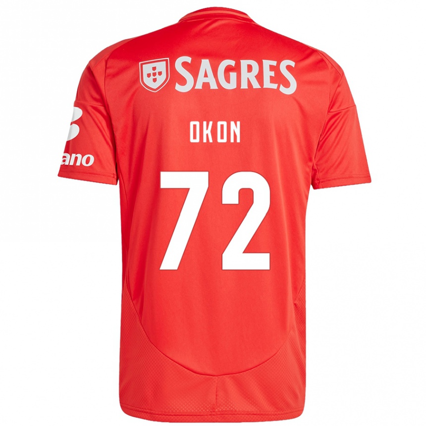 Női Labdarúgás Paul Okon #72 Piros Fehér Hazai Jersey 2024/25 Mez Póló Ing