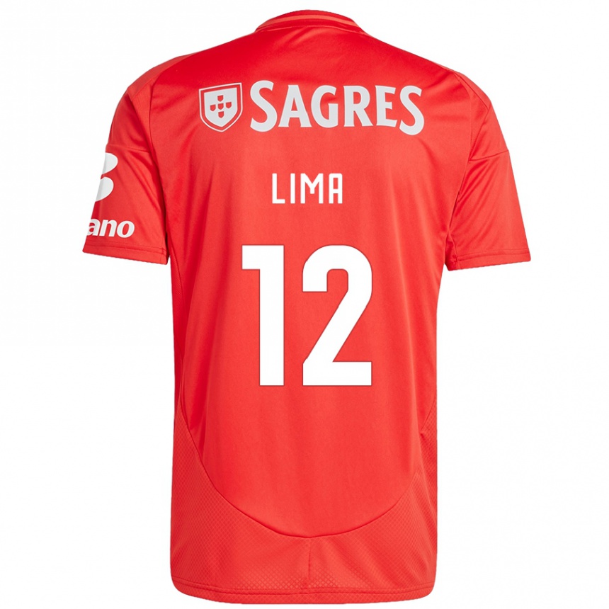 Női Labdarúgás Thaís Lima #12 Piros Fehér Hazai Jersey 2024/25 Mez Póló Ing