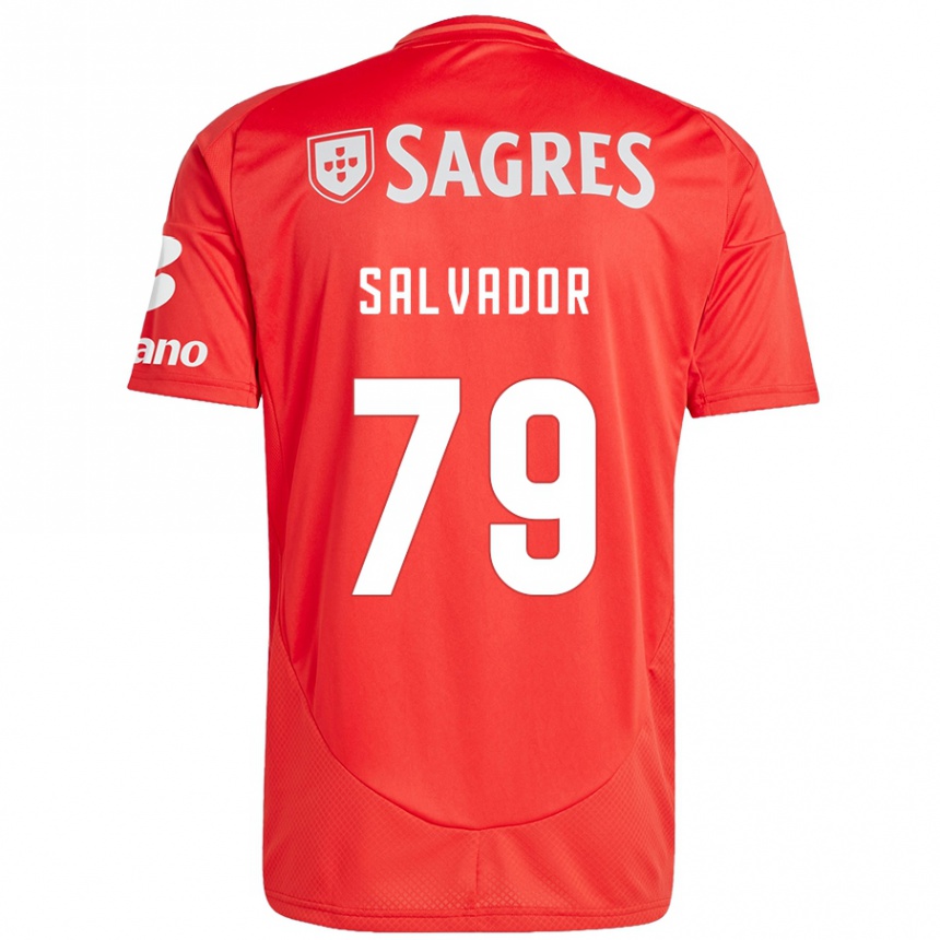 Női Labdarúgás Marta Salvador #79 Piros Fehér Hazai Jersey 2024/25 Mez Póló Ing