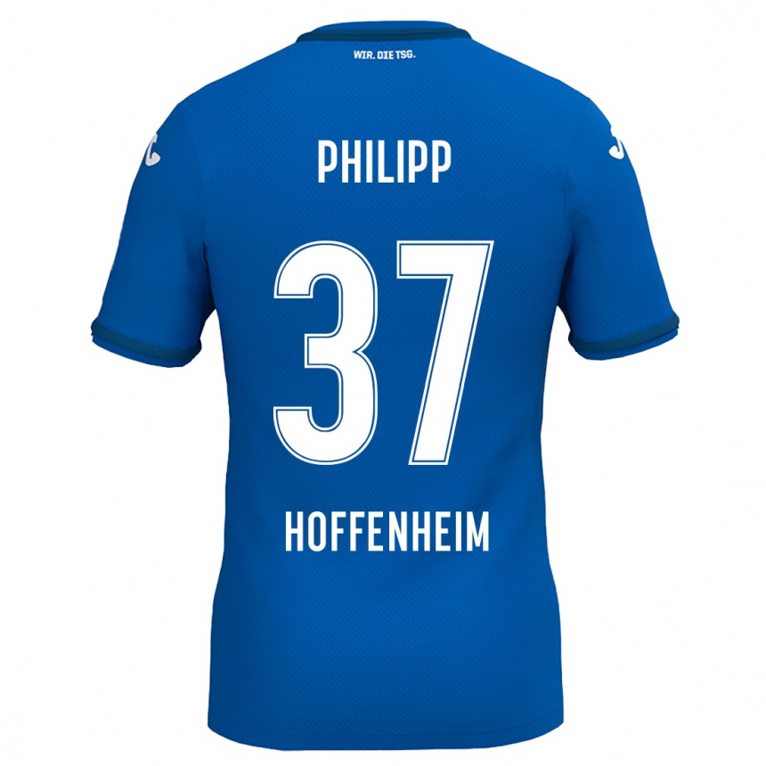 Női Labdarúgás Luca Philipp #37 Királykék Hazai Jersey 2024/25 Mez Póló Ing