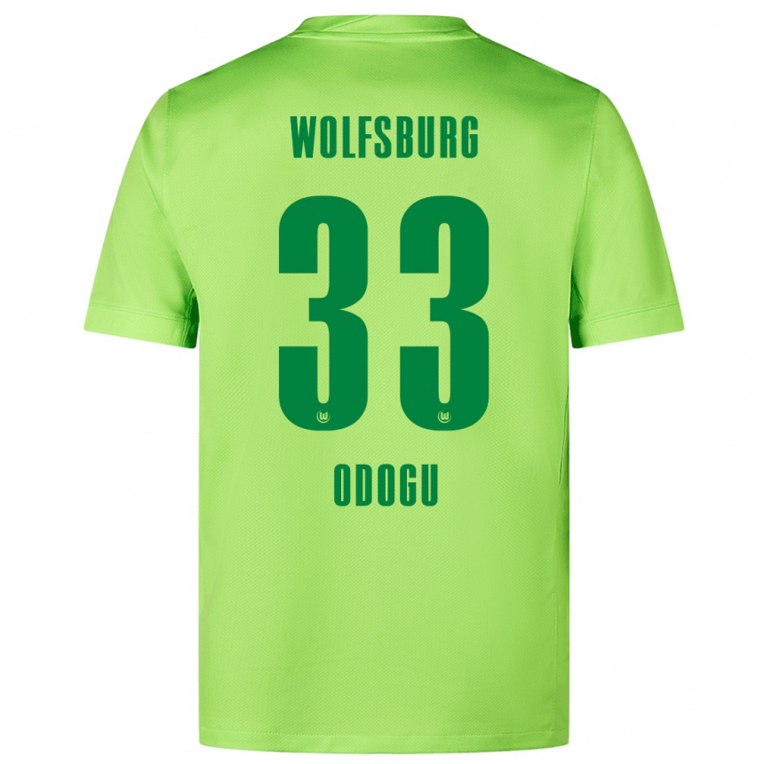 Női Labdarúgás David Odogu #33 Fluoreszkáló Zöld Hazai Jersey 2024/25 Mez Póló Ing